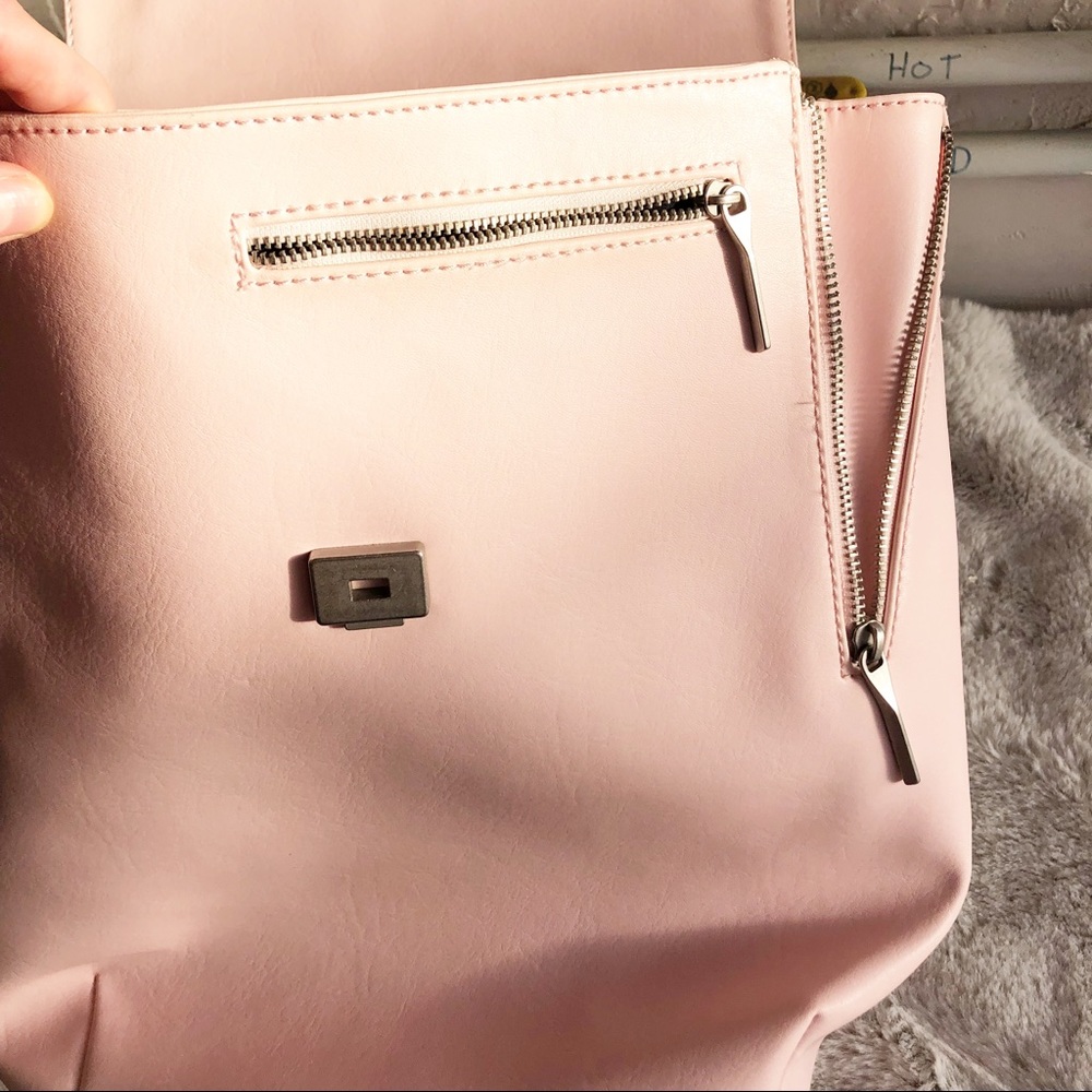 Matt & Nat Light Pink Vegan Leather Backpack - Picture 7 of 12